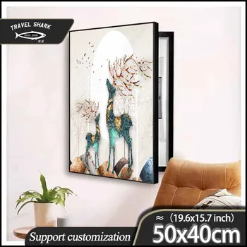 Пътна Акула е в Скандинавските Декоративни Картини С Електрическа Предавателна Плакат на Стената Творчески Художествени Картини Рамка Декор За ДОМА ХОЛ 50x40 см