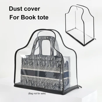Пылезащитная прозрачна чанта за съхранение органайзер подвесная чанта за носене с цип чанта за съхранение от TPU голям капацитет за Dio Book Мъкна