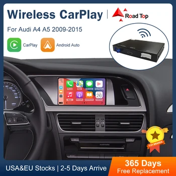 Безжичен интерфейс на Apple CarPlay Android авточасти за Audi A4 B8 A5 Q5 2009-2015, с функции AirPlay Mirror Линк Car Play