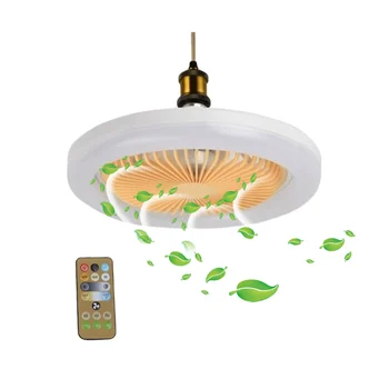 Вентилатор на тавана с Осветление е 30 W, Дистанционно Управление на Закрито Led Лампа Безшумен Декор за Спалня Кухня Лампа Фенове Led Smart Fan Светлина