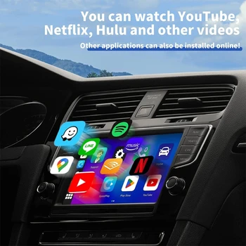 CarPlay-Безжична поддръжка на автомобилния екрана USB за Youtube-Директна доставка с гласов контрол