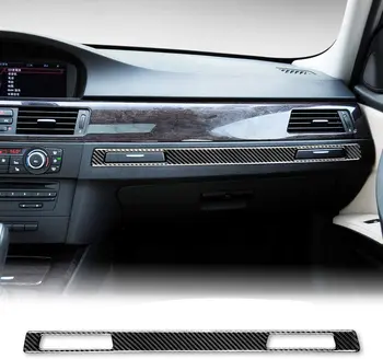 За BMW серия 3 E90 E92 E93 2005-2012, авто втори пилот от въглеродни влакна, държач за чаши вода, панел, капак, вътрешна украса, украса