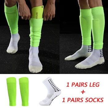 Нови нескользящие футболни чорапи до средата на прасците, нескользящие футболни колоездене, спортни чорапи, мъжки чорапи