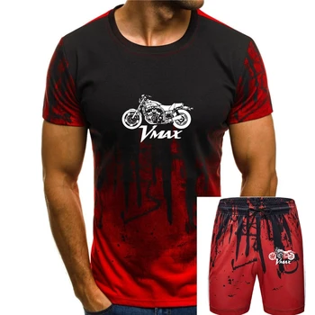 Мъжка тениска V-max Vmax 1200 1700 поръчка, летни нови модни меки мъжки блузи, черна тениска за жени