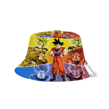 Продукти от японската аниме DRAGON BALL, панама, рибарска шапка, слънцезащитен крем за жени, мъже лятна солнцезащитная дишаща шапка