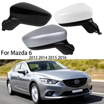 Автомобилни Аксесоари, Огледало за обратно виждане В Събирането За Mazda 6 2013 2014 2015 2016 Atenza Auto С Електрически сгъваеми Отопляем Сигнал на Завоя