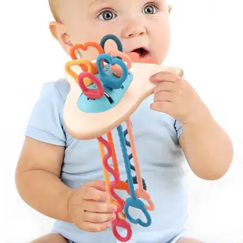 Сензорни играчки за бебета, НЛО, храни силиконова играчка на прочетеното, играчки за упражняване на пальчиках, играчки за малък мотор